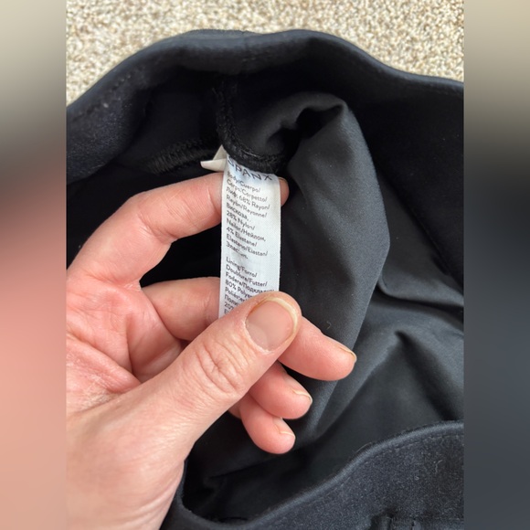 Spanx The Perfect Pant Slim Straight Ankle Pants black ponte knit fabric Large - Picture 7 of 9